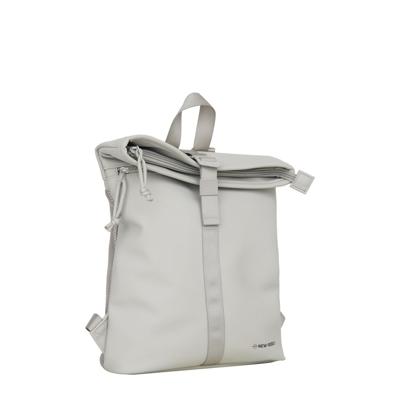 New Rebels Branson - Los Angeles Rolltop Backpack Mini Grey | 7L Waterafstotende Rugzak van PU