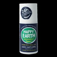 Happy Earth Pure deodorant roll-on men protect 75 Milliliter - thumbnail