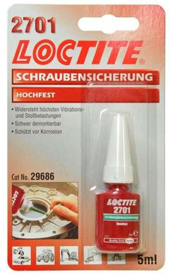 LOCTITE schroefbeveiliging "2701" screw retention 5 ml hochfest
