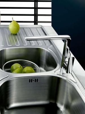 Keukenmengkraan Sapho Mixona 1-Hendel Uitloop Recht 22.4 cm Chroom Sapho