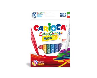 Carioca viltstiften Magic, 10 stiften in een kartonnen etui