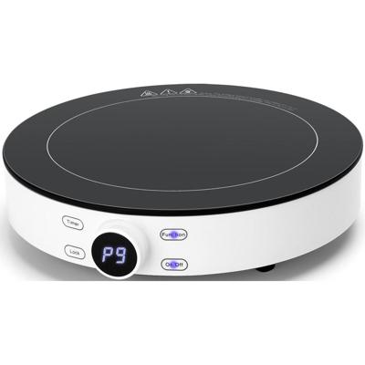 Inductie Kookplaat 2000W - Touch Control & LED Display - Zwart/Wit