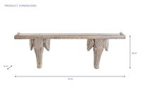 Planken DKD Home Decor Wit Natuurlijk Mangohout 78 x 15 x 28 cm - thumbnail