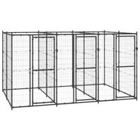 Hondenkennel 7,26 m² staal - thumbnail