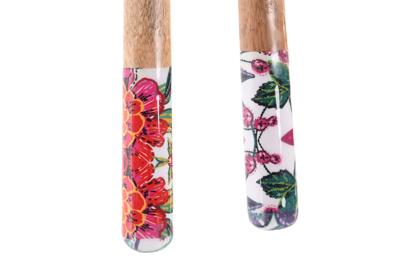 Set Keukengerei DKD Home Decor 6 x 2 x 32 cm 7 x 2 x 28 cm Mangohout