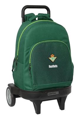 Schoolrugzak met Wielen Real Betis Balompié Groen 33 x 45 x 22 cm