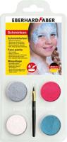 Eberhard Faber ef-579021 prinsessen schmink zilver, rood, wit en blauw - thumbnail