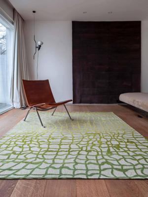 Louis de Poortere - Dedalo Mad Men 9204 Republic Green - 280x390 cm Vloerkleed