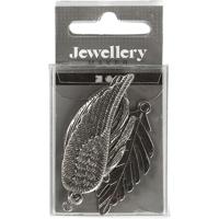 Creativ Company Veren, afm 29-55 mm, gatgrootte 12-20 mm, antiek zilver, 4 stuk/ 1 doos - thumbnail