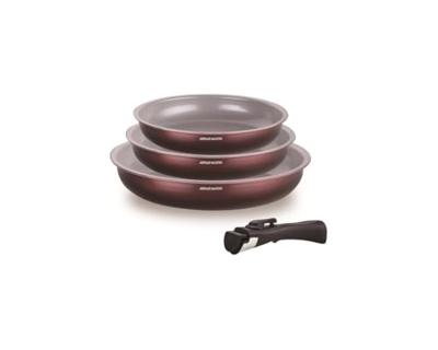 Pan Arthur Martin Prune Aluminium Ø 24 cm Ø 20 cm Ø 28 cm (3 Stuks)