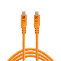 Tether Tools TetherPro Optima 10G USB-C, 10&apos; (3m), straight orange - thumbnail
