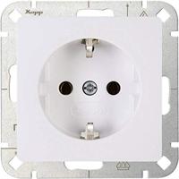 Kopp 923502002 Wandcontactdoos met randaarde Inzetstuk 1-voudig HK05 Arctisch-wit 1 stuk(s) - thumbnail
