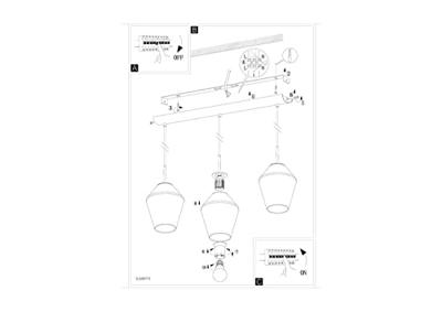 Eglo HanglampMurmillo 3-lichts chroom met smoke - 96774
