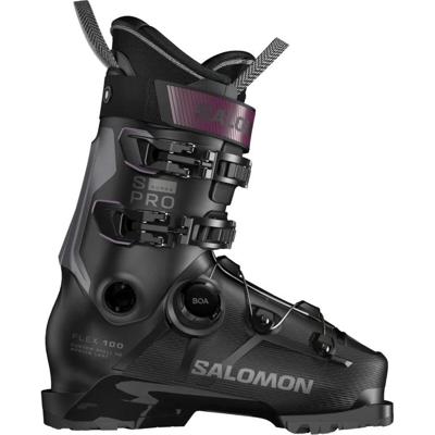 Salomon S/Pro Supra Boa 100 GW Skischoen Heren Black/Dark Grey Met./Burgundy Met. 28/28,5 Salomon S/Pro Supra Boa 100 GW Skischoen Heren Black/Dark Grey Met./Burgundy Met. 28/28,5