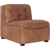 MUST Living Fauteuil 'Liberty' Leder, kleur Cognac - thumbnail