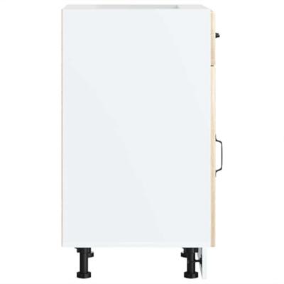 Keuken onderkast Lucca bewerkt hout sonoma eikenkleurig