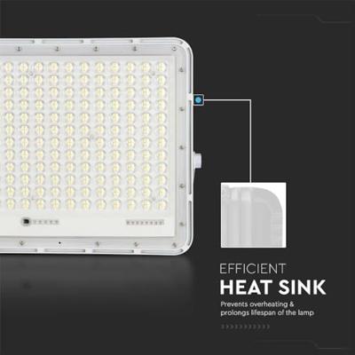 V-TAC VT-240W-W 7848 LED-schijnwerper, Zonne-energiemodule 30 W Neutraalwit Wit