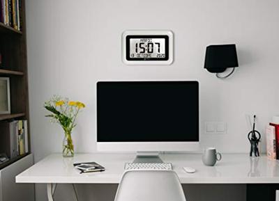 Geemarc 1558322 Kwarts Zendgestuurde klok Wit