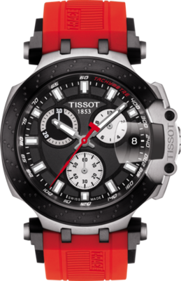 Horlogeband Tissot T1154172705100 / T603042825 Rubber Rood 22mm