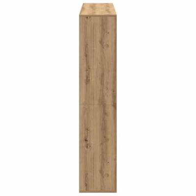 Boekenkast 102x29x143 cm bewerkt hout artisanaal eikenkleur