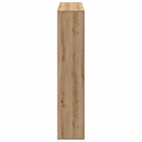 Boekenkast 102x29x143 cm bewerkt hout artisanaal eikenkleur - thumbnail