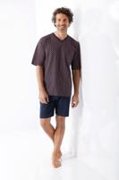 Rood met blauwe heren shortama Hajo - thumbnail