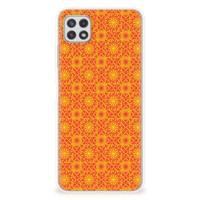 Samsung Galaxy A22 5G | TPU bumper | Batik Oranje - thumbnail