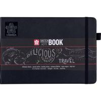 Schetsboek Sakura 80 zwarte vellen 140gr 210x148mm zwart | 5 stuks - thumbnail