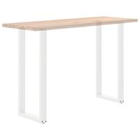 Bartafelpoten 2 st U-vormig 50x(100-101) cm staal wit - thumbnail