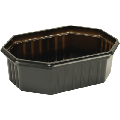 Bak | Gerecycled PET | 250ml | 125x95x39mm | zwart | 1000 stuks Bak | Gerecycled PET | 250ml | 125x95x39mm | zwart | 1000 stuks