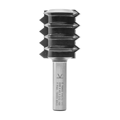 ENT Verlijmfrees HM met V-vertanding, Kolf 12mm - 7916450 - 7916450