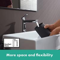 Hansgrohe Talis Es wastafelkraan verhoogd 240 chroom 71717000 - thumbnail