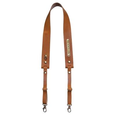 The Hantler Camera Neck strap Chestnut / Brass