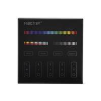 Milight RGBWW LED-strip Wandtouch bediening 4 zone zwart - thumbnail