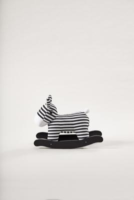 Kid's Concept hobbelzebra 64 cm zwart/wit