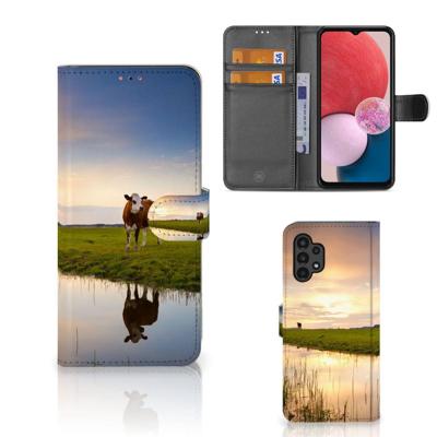 Samsung Galaxy A13 (4G) | Telefoonhoesje | Met pasjeshouder | Koe