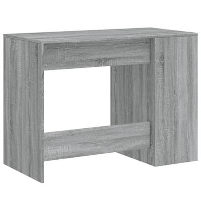 Bureau 102x50x75 cm bewerkt hout grijs sonoma eikenkleurig