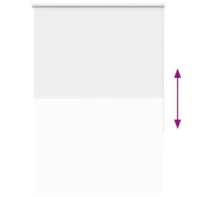 VidaXL Rolgordijn verduisterend wit 95x175cm stofbreedte 90,7 cm
