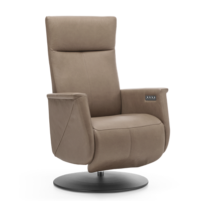 Relaxstoel Toscana Lichtbruin Leer Relaxstoel Toscana Lichtbruin Leer