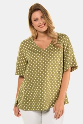 Ulla Popken Tuniek, A-lijn, V-hals, zijsplitten - Grote Maten Ulla Popken Tuniek, A-lijn, V-hals, zijsplitten - Grote Maten