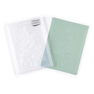 Vaessen Creative • embossing folder kerstboom figuren