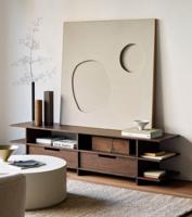 Ethnicraft TV-meubel 'Kabuki' Gevernist Teakhout, 200cm - thumbnail