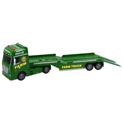Rapid Wheels Autotransporter Met 2 Tractoren En Licht En Geluid - thumbnail