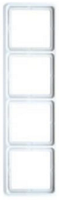 Jung CD500 afdekraam 4-voudig wit - thumbnail