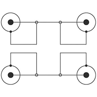 SpeaKa Professional SP-7869760 Cinch Audio Aansluitkabel [2x Cinch-stekker - 2x Cinch-stekker] 0.50 m Zwart
