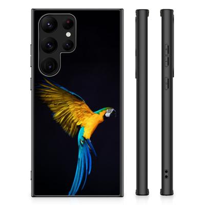 Samsung Galaxy S23 Ultra Dierenprint Telefoonhoesje Papegaai Samsung Galaxy S23 Ultra Dierenprint Telefoonhoesje Papegaai