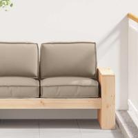 Pallet Kussen Set 2 pcs Taupe 60 x 60 x 12 cm Oxford stof - thumbnail