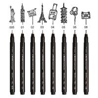 Tombow • fineliner mono drawing pen, line width 01 (approx. 0.25 mm), black - thumbnail