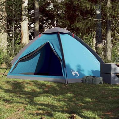 VidaXL Koepeltent 4-persoons waterdicht blauw