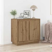 Artisan Eiken Dressoir artisanaal eikenkleurig 80 x 34 x 75 cm - thumbnail